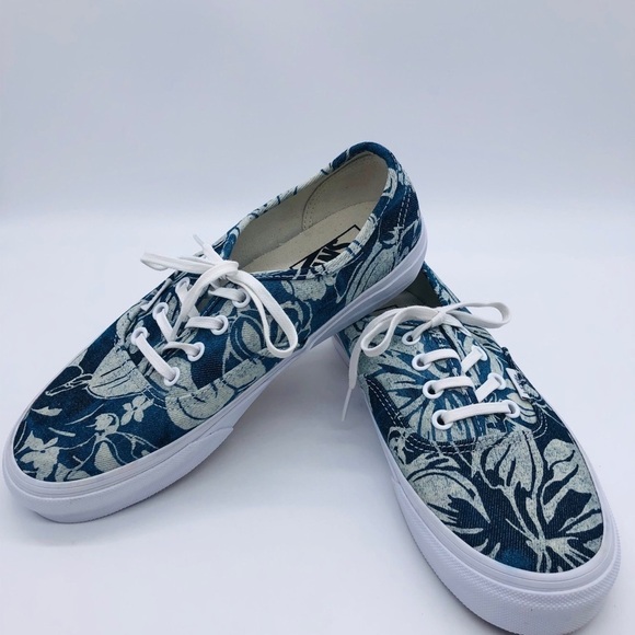 VANS OFF THE WALL - UNISEX FLORAL DENIM SNEAKERS - Picture 12 of 12